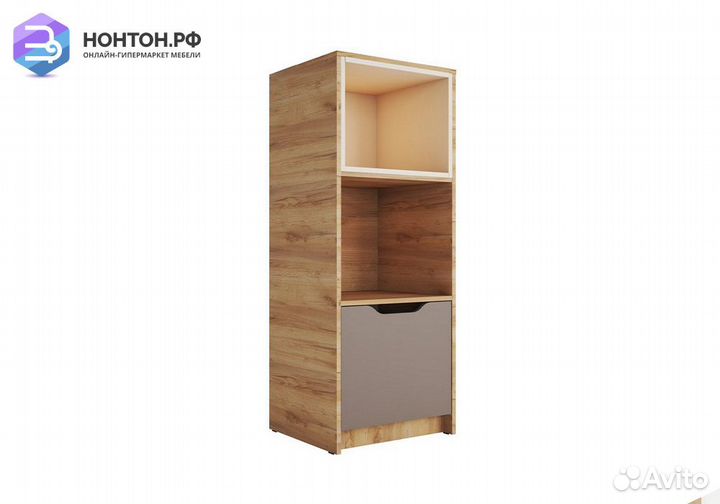 Стеллаж Rich сж-002 дуб крафт золотой / миндаль