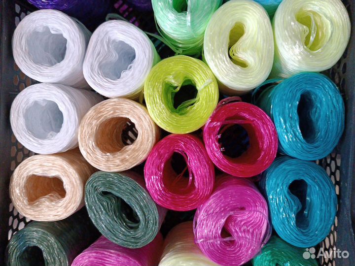 Пряжа для мочалок и сумок(полипропиленовые нитки)
