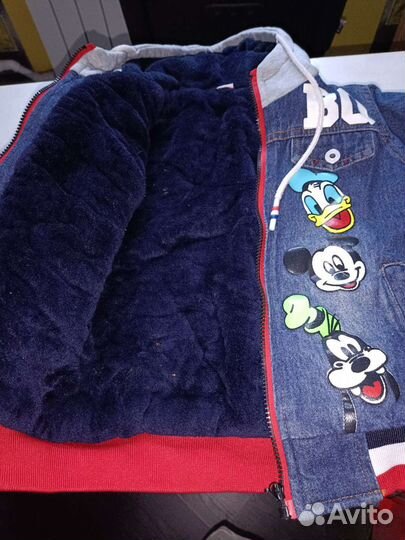 Джинсовая куртка утепленная
