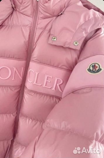 Куртка moncler розовая женская