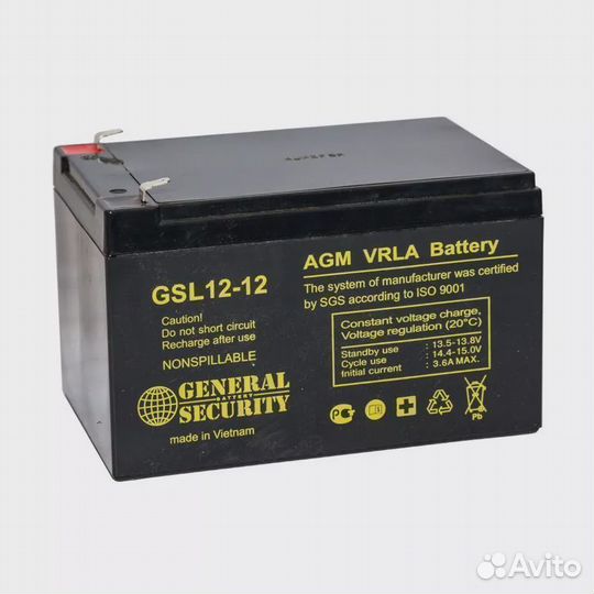 Аккумулятор General Security GSL 12-12
