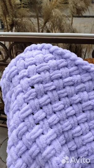 Плед детский вязаный