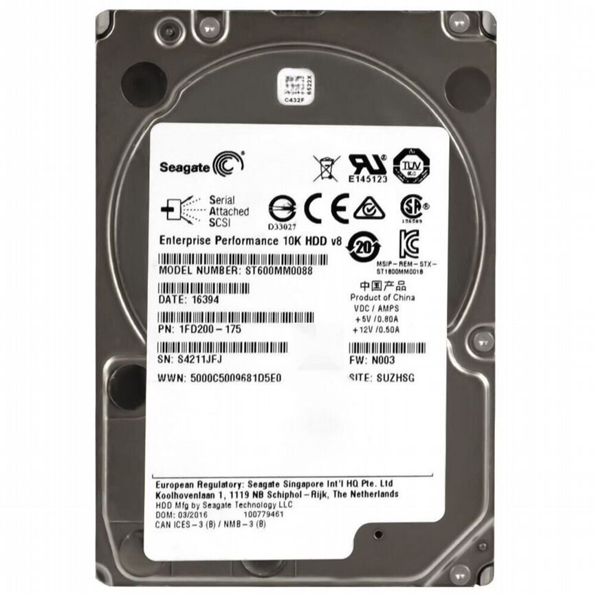 [ST600MM0088] Жесткий Диск Seagate 600gb Sas 2.5 St600mm0088