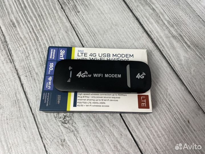 Беспроводной модем 4G LTE usb + WI-FI HotSpot