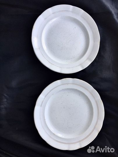 Тарелки и блюдо Товарищество Кузнецова 19 век