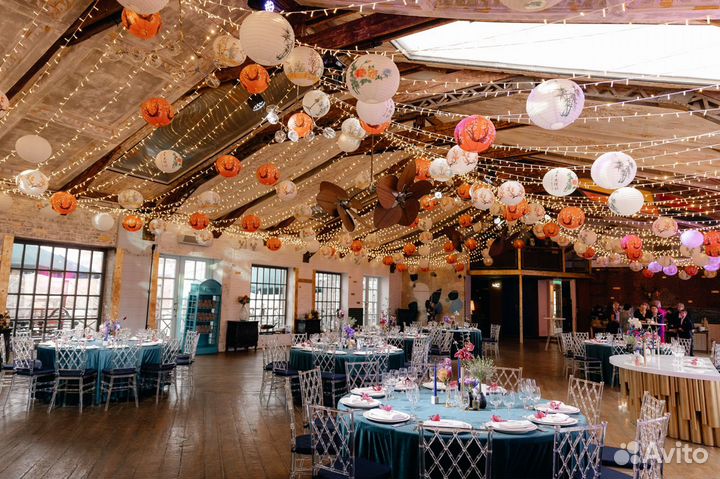 Китайские бумажные фонарики/шарики Декор кафе 40см