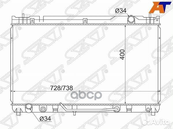 Радиатор toyota camry/solara 03-08/windom/lexus