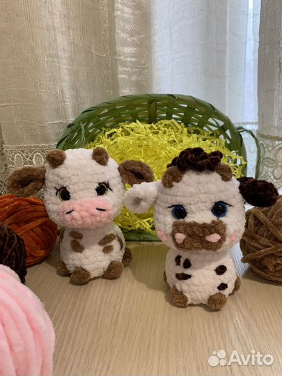 Бычок, коровка амигуруми
