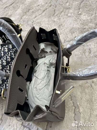 Сумка серая hermes