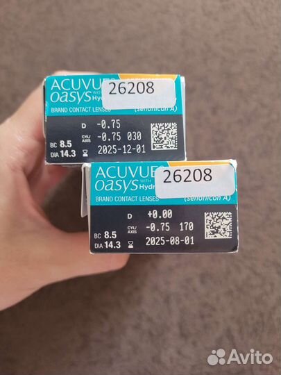 Линзы контактные acuvue oasys однодневные