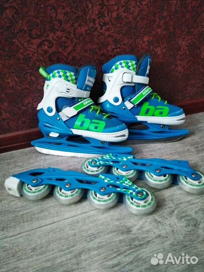 Коньки ролики 2 в 1