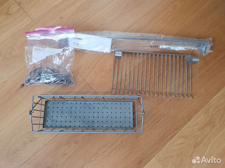 Рейлинг Bygel IKEA c корзиной и сушилкой