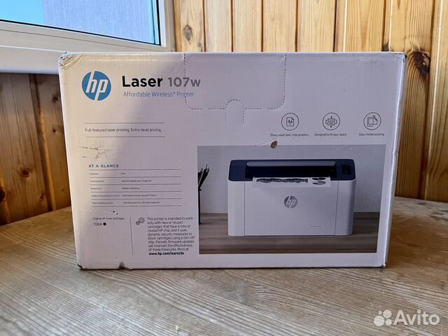 Принтер лазерный HP Laser 107w черно-белый