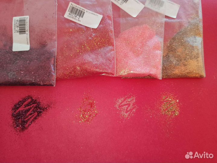 Для дизайна ногтей, втирка, шиммер, блестючки