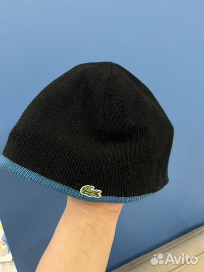 Шапка lacoste оригинал двусторонняя