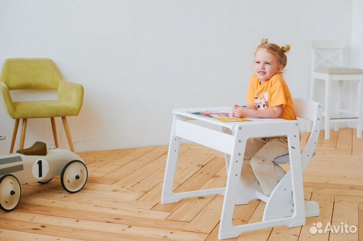 Растущий стол + стул комплект детский