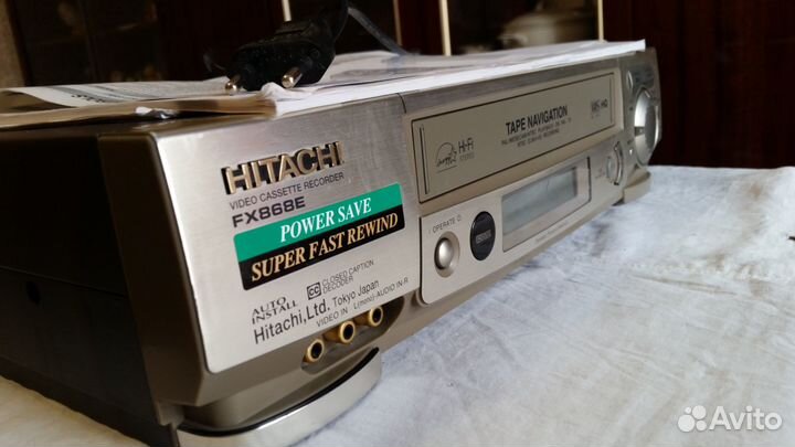 Видеомагнитофон Hitachi VT-FX868E(GK) стерео