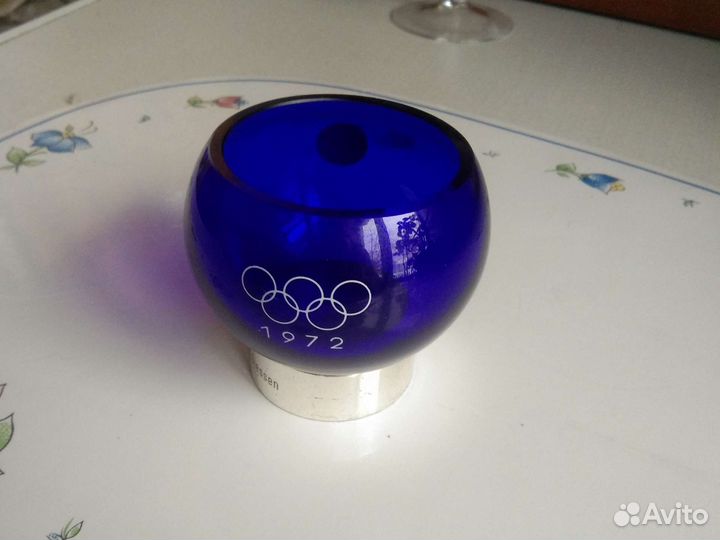 Ваза цветной хрусталь германия