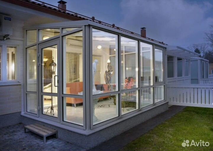 Остекление балкона лоджии террасы пвх алюминий