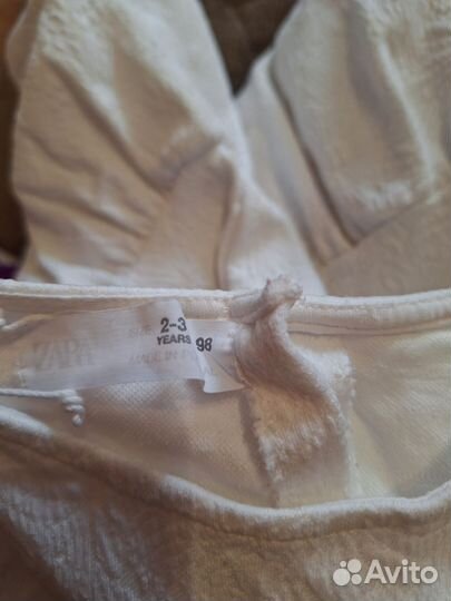 Платье для девочки zara 98 блузка и юбка 92