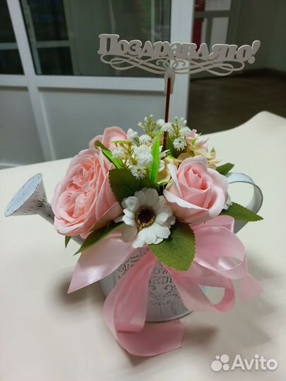 Букет из мыльных цветов