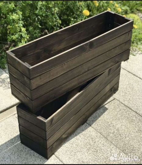 Декоративные ящики для уличных цветов, кашпо