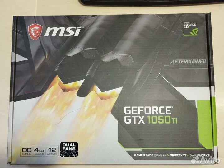 Видеокарта MSI GTX 1050 ti 4gb