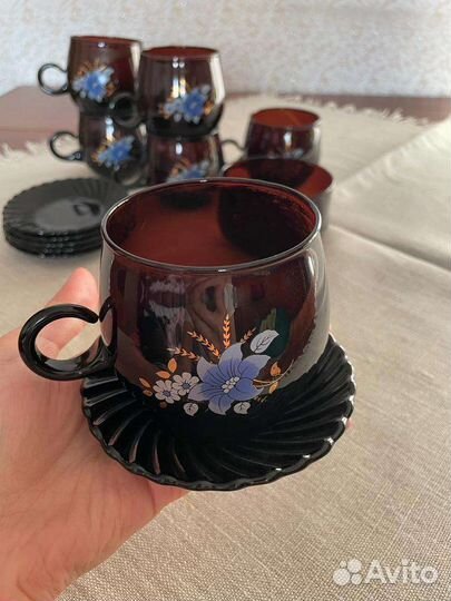 Чайный сервиз небьющееся стекло 13 предметов