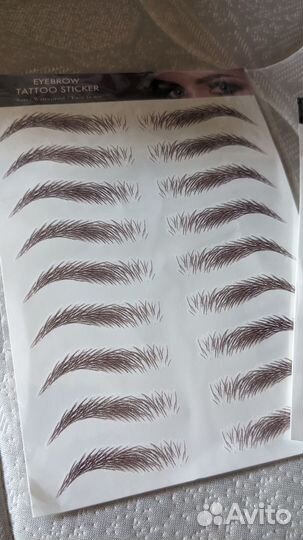 Переводные татуировки брови тату наклейки