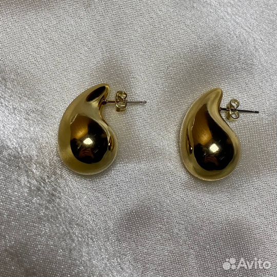 Серьги капли и кулон Италия бижутерия