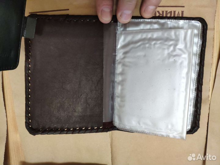 Обложка для автодокументов макей Ручная работа Бел