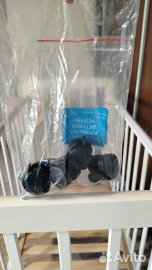 Детская кроватка Соня - Белая с колесиками+матрас