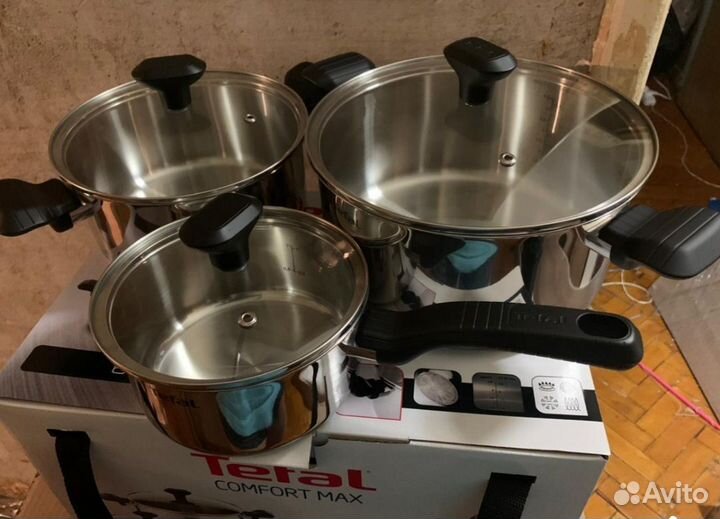 Набор посуды Tefal Comfort Max 6 пр 5.2/3/1.5л