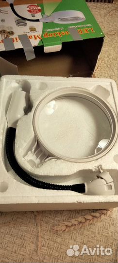 Лампа лупа настольная