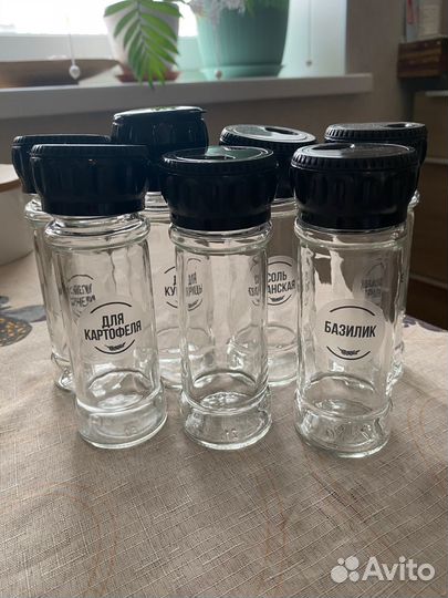 Стеклянная баночка для специй