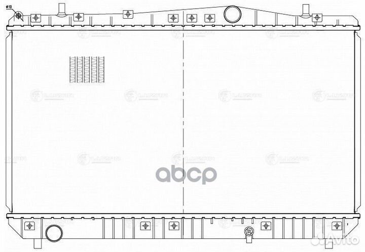 Радиатор охл. для а/м Chevrolet Lacetti (04) 1