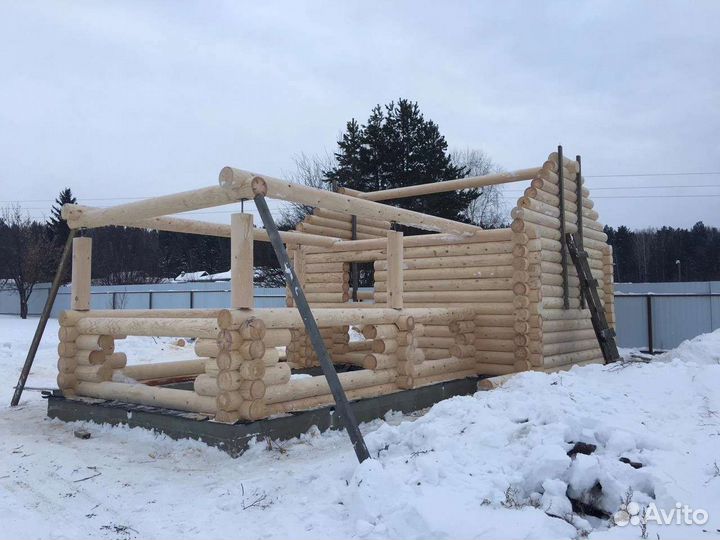 Дома,срубы,бани из оцилиндрованного бревна