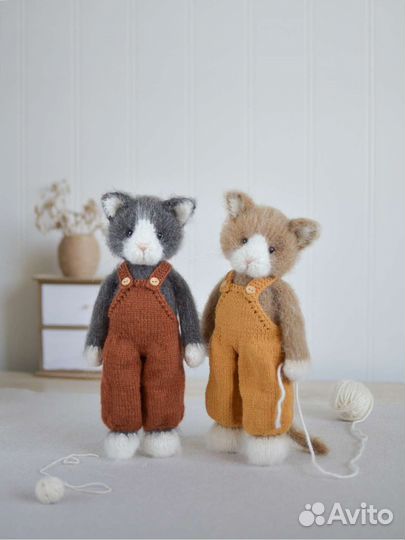 Кот вязаный, котик, котёнок.Мастер-класс.В наличии