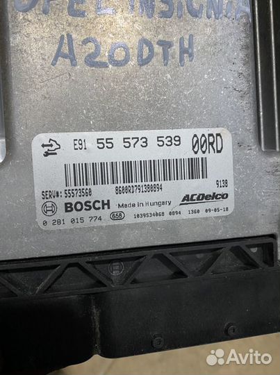 Эбу 55573539 Opel Insignia 2.0d A20DTH