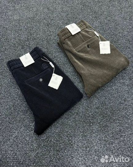 Брюки вельветовые Brunello Cucinelli премиум