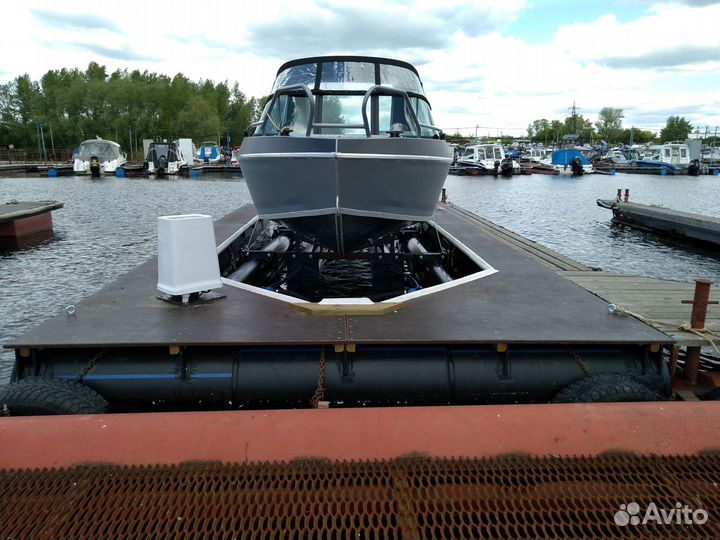 Понтон-паук для катера, сборный причал (м)