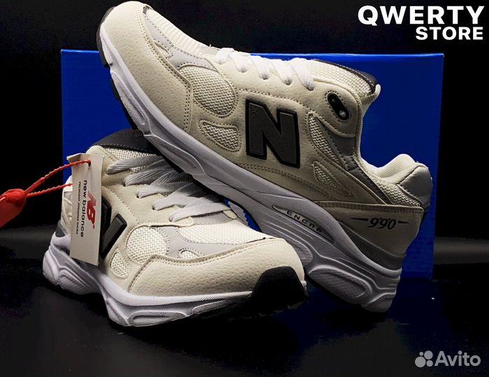 «Кроссовки мужские New Balance 990, белые»