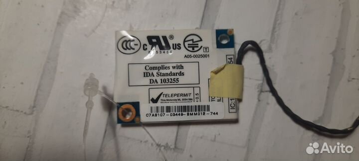 Модем Motorola ML3054. Для ноутбука