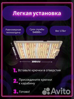 Фитолампа для рассады и растений 100V