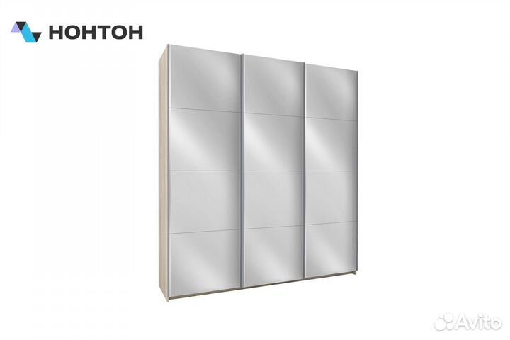 Шкаф-купе Fortune-19 2.2 м тип 1 сонома / зеркало