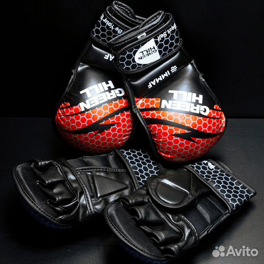 Перчатки крабы green hill Red