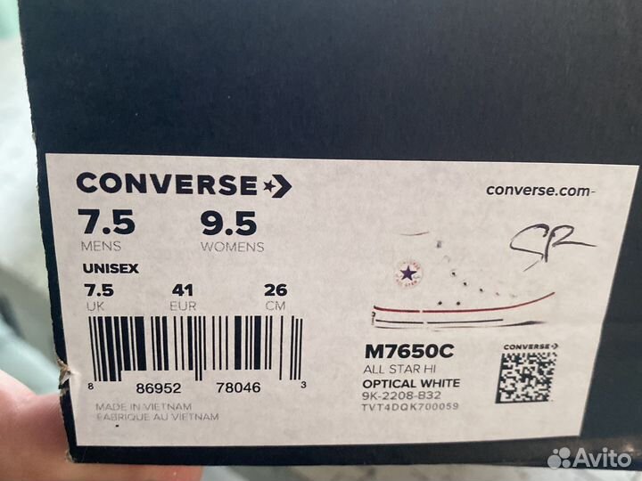 Кеды converse новые оригинал 41р