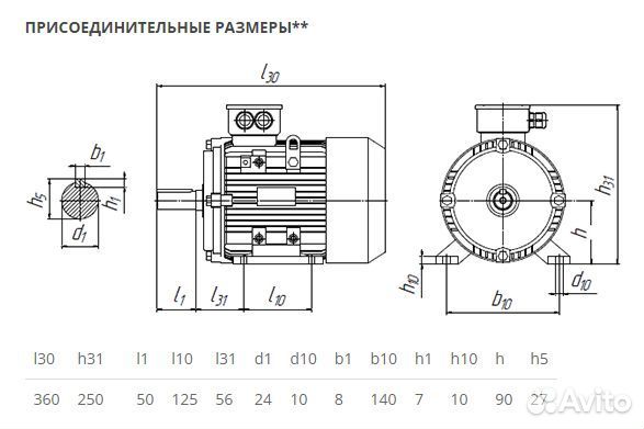 Электродвигатель аир 90L2 (3кВт-3000об) новый