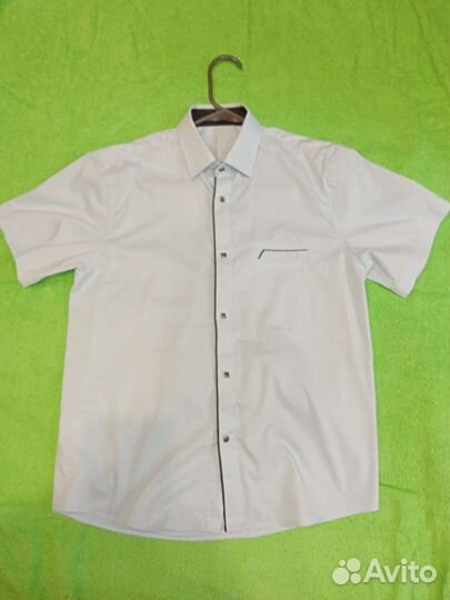 Рубашка на полного мальчика, рост 146-152