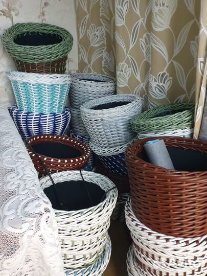 Кашпо из ротанга 12 литров